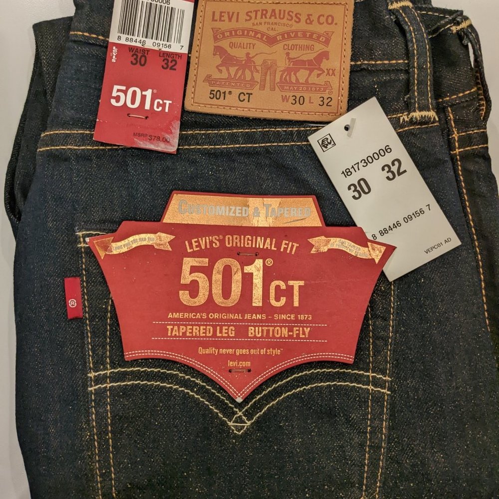 Levi's 501 Original Fit 4 sizes Customized and Tapered 32 length